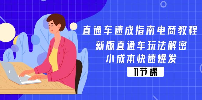 （11537期）直通车 速成指南电商教程：新版直通车玩法解密，小成本快速爆发（11节）-网创资源总站