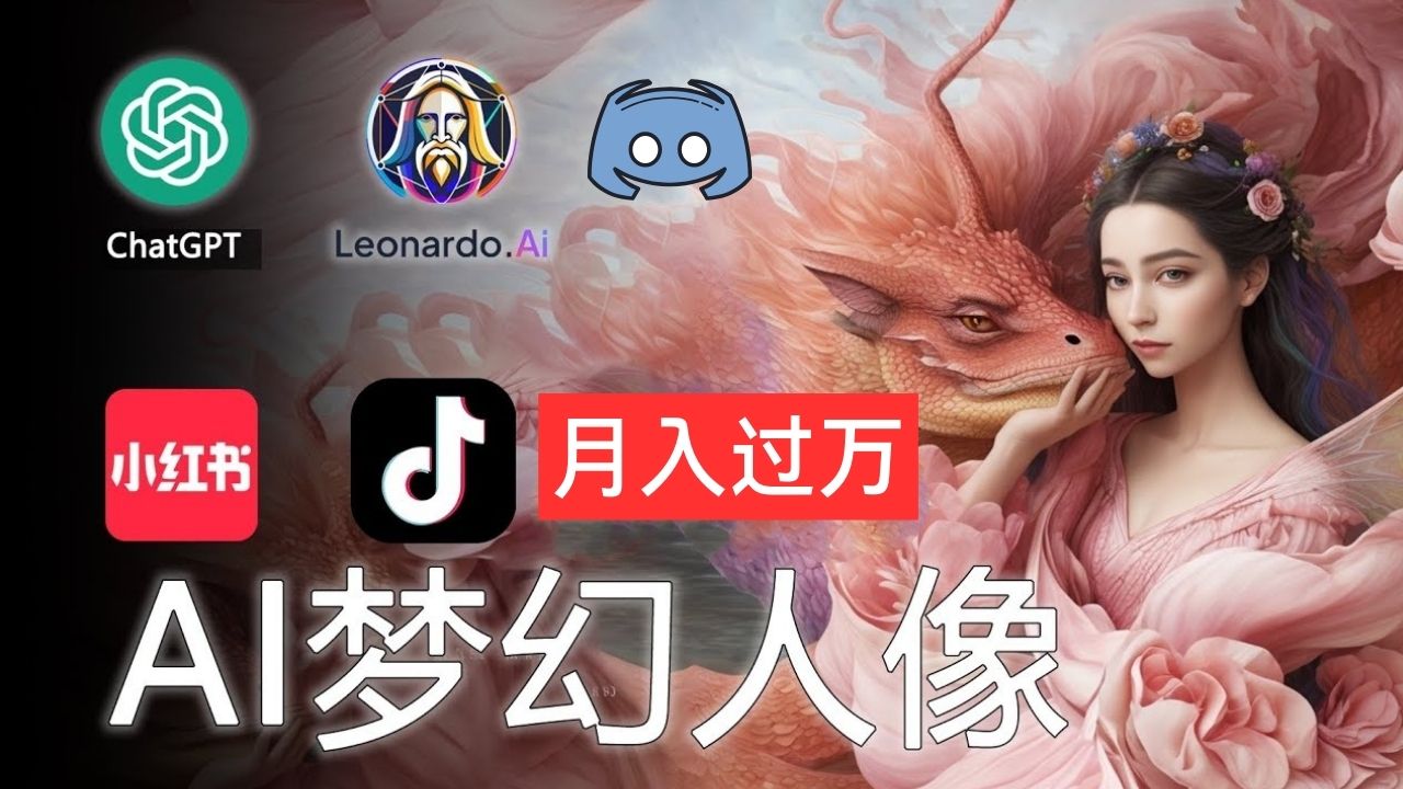 （11575期）AI摄影梦幻人像：零基础也能月入过万的秘密-网创资源总站