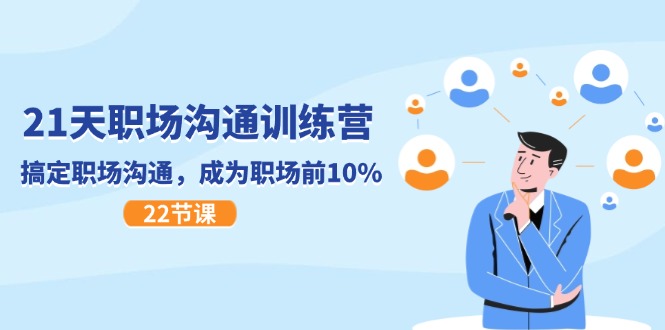 21天职场沟通特训营，搞定职场沟通，成为职场前10%（22节）-网创资源总站
