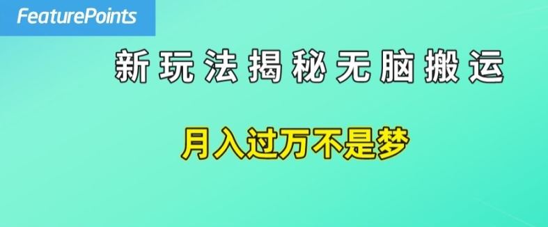 简单操作，每天50美元收入，搬运就是赚钱的秘诀【揭秘】-网创资源总站