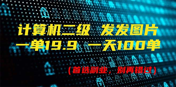 （11715期）计算机二级，一单19.9 一天能出100单，每天只需发发图片（附518G资料）-网创资源总站