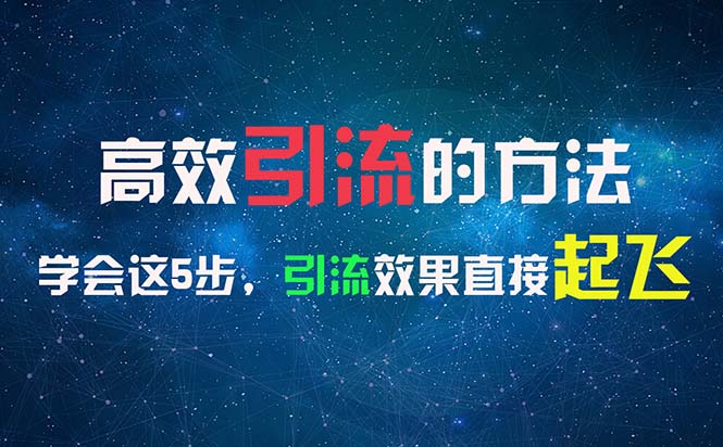 （11776期）高效引流的方法，可以帮助你日引300+创业粉，一年轻松收入30万，比打工强-网创资源总站