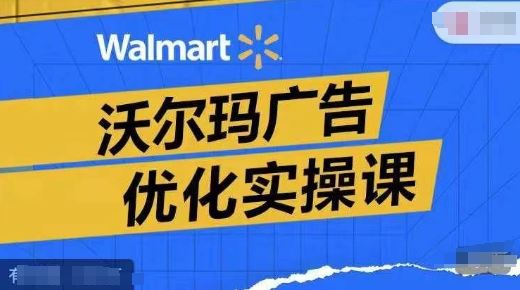 沃尔玛广告优化实操课，广告报告实操讲解，广告如何提高转化和ROAS等-网创资源总站