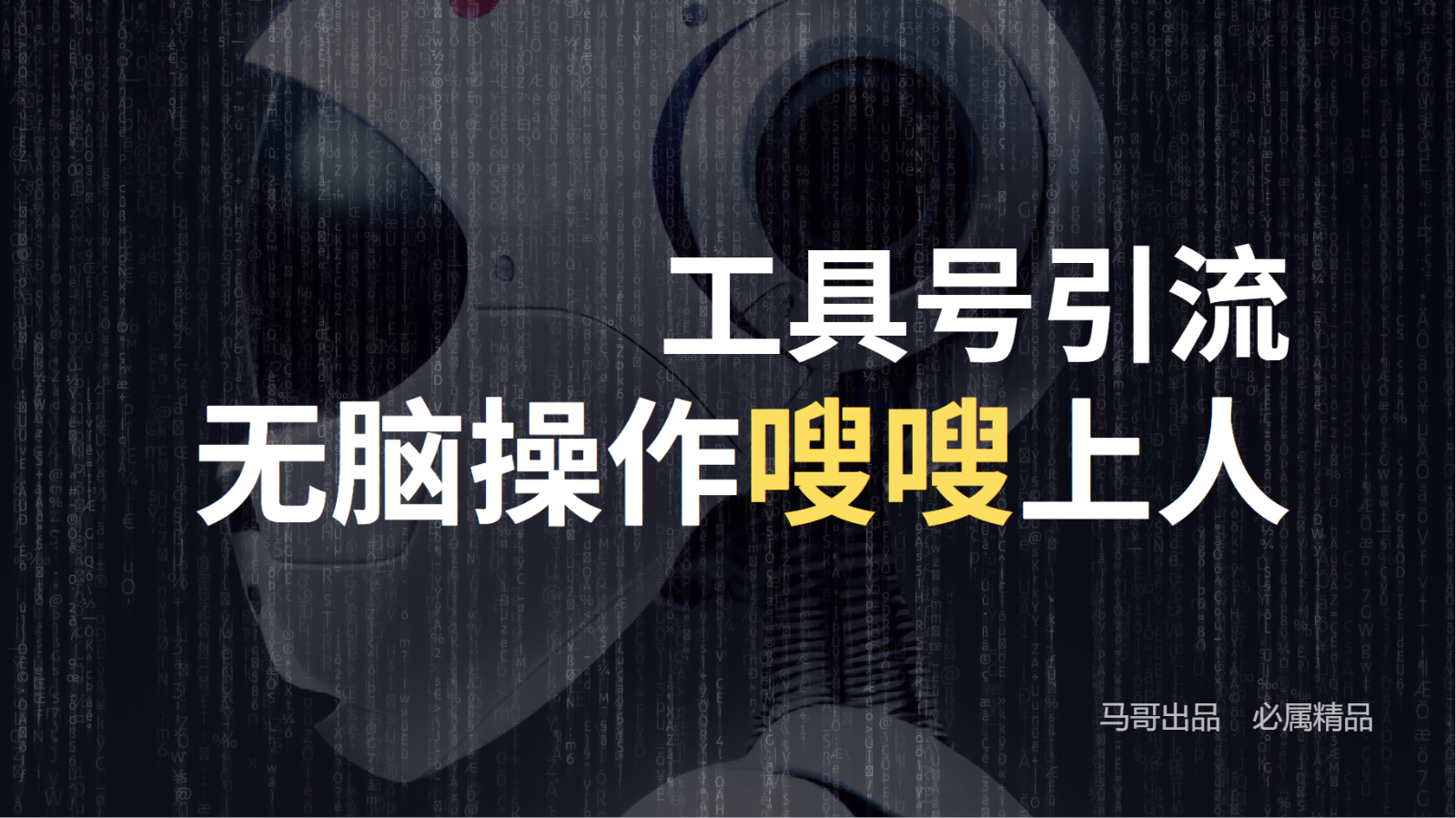 工具号高效引流法，嗖嗖上人，日引1000+，直接搬运，无脑操作-网创资源总站