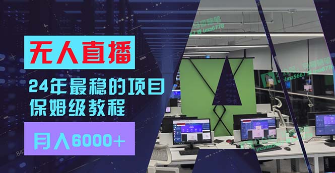 （11921期）24年最稳项目“无人直播”玩法，每月躺赚6000+，有手就会，新手福音-网创资源总站