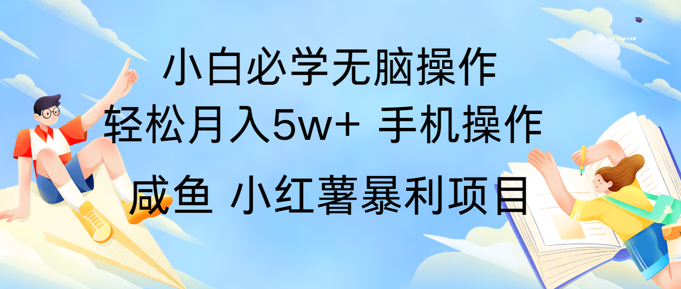 全网首发2024最暴利手机操作项目，简单无脑操作，每单利润最少500+-网创资源总站