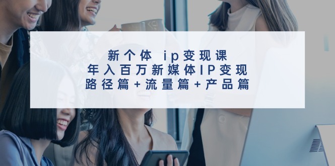 （11971期）新个体 ip变现课，年入百万新媒体IP变现，路径篇+流量篇+产品篇-网创资源总站