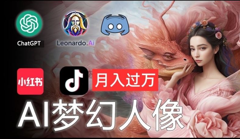 AI摄影梦幻人像：零基础也能月入过万的秘密【揭秘】-网创资源总站