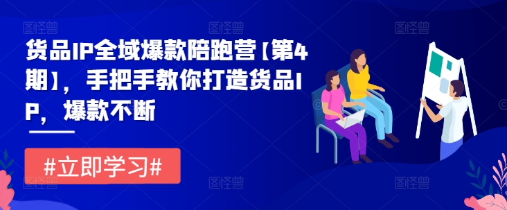 货品IP全域爆款陪跑营【第4期】，手把手教你打造货品IP，爆款不断-网创资源总站