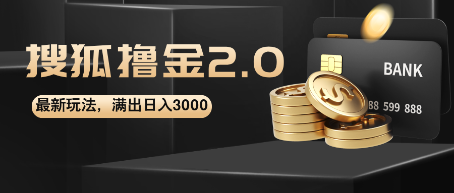 （12212期）搜狐撸金2.0最新玩法，无脑日入3000+，可无限扩大-网创资源总站