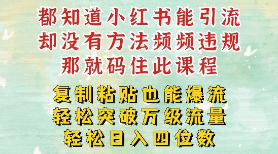 小红书靠复制粘贴一周突破万级流量池干货，以减肥为例，每天稳定引流变现四位数【揭秘】-网创资源总站