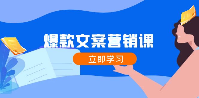 爆款文案营销课：公域转私域，涨粉成交一网打尽，各行业人士必备-网创资源总站