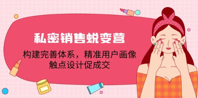 （12436期）私密销售蜕变营：构建完善体系，精准用户画像，触点设计促成交-网创资源总站