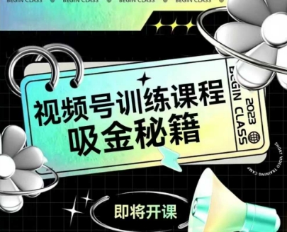如何做好视频号，视频号训练课程，吸金秘籍-网创资源总站