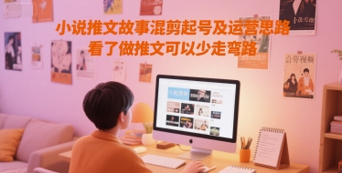 小说推文故事混剪起号及运营思路，看了做推文可以少走弯路-网创资源总站