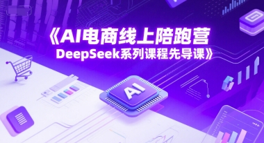 AI电商线上陪跑营，DeepSeek系列课程先导课-网创资源总站