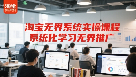 淘宝无界系统实操课程，系统化学习无界推广-网创资源总站
