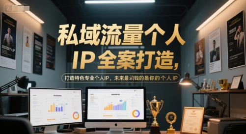 私域流量个人IP全案打造，打造特色专业个人IP，未来最值钱的是你的个人IP-网创资源总站