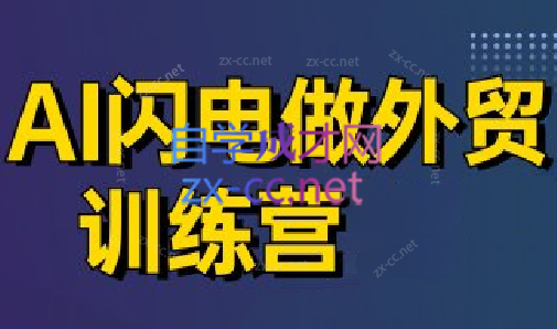 大卫·AI闪电做外贸训练营(更新6月)-网创资源总站