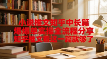 小说推文知乎中长篇爆单实操全流程分享，知乎推文看这一篇就够了-网创资源总站
