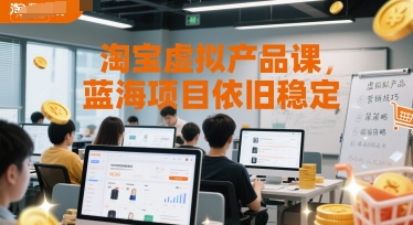 淘宝虚拟产品课，蓝海项目依旧稳定-网创资源总站