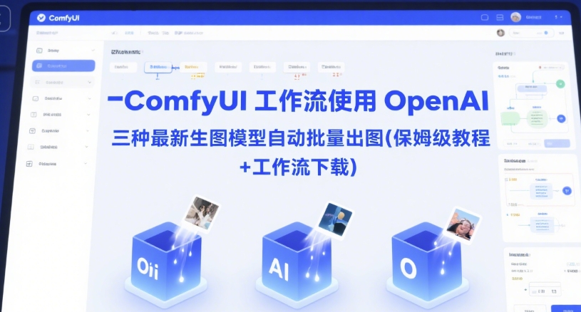 ComfyUI 工作流使用 OpenAI 三种最新生图模型自动批量出图(保姆级教程+工作流下载)-网创资源总站