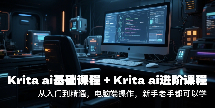 krita ai基础课程+Krita ai进阶课程，从入门到精通，电脑端操作，新手老手都可以学-网创资源总站