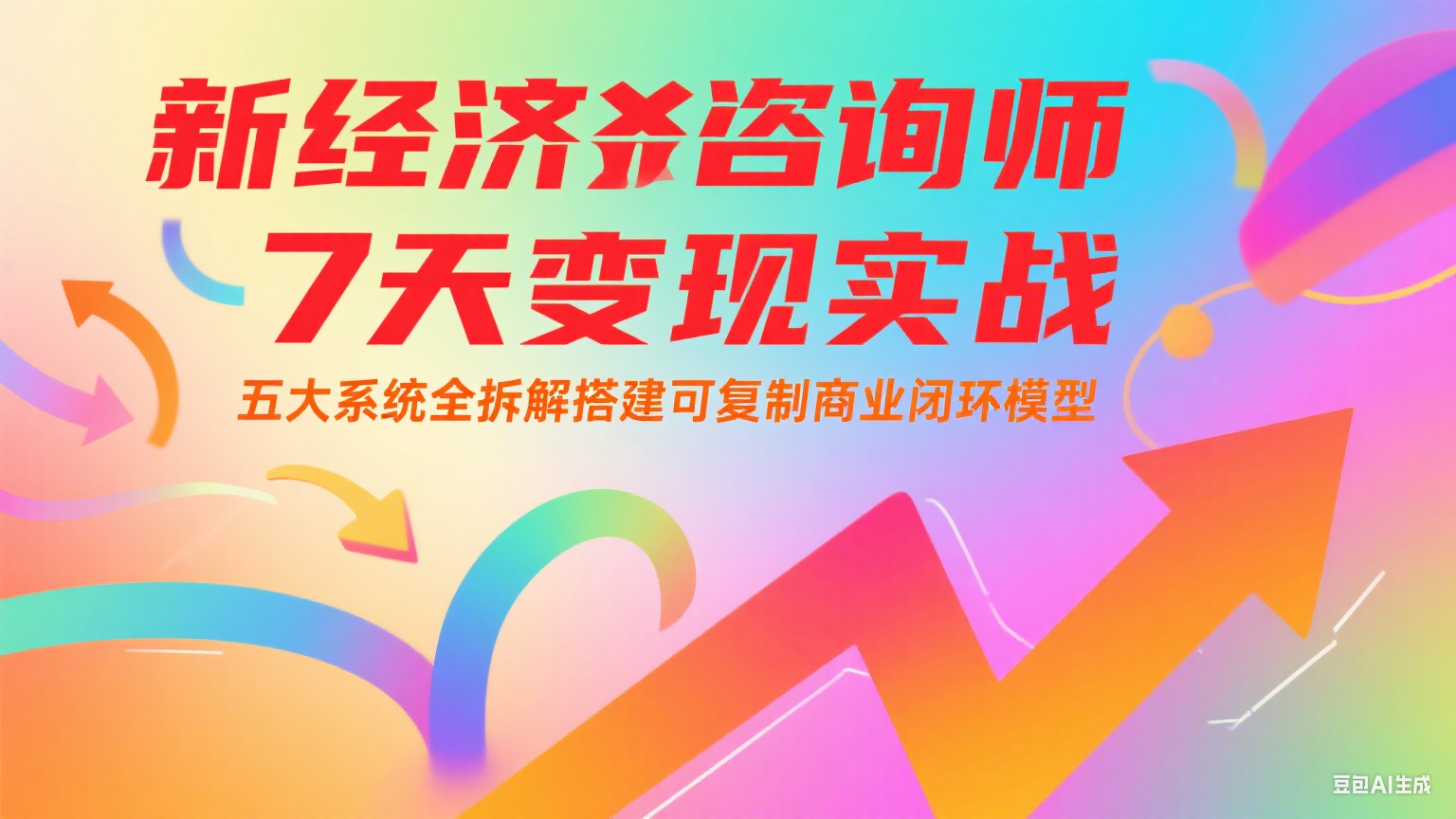新经济咨询师 7 天变现实战：五大系统全拆解搭建可复制商业闭环模型-网创资源总站