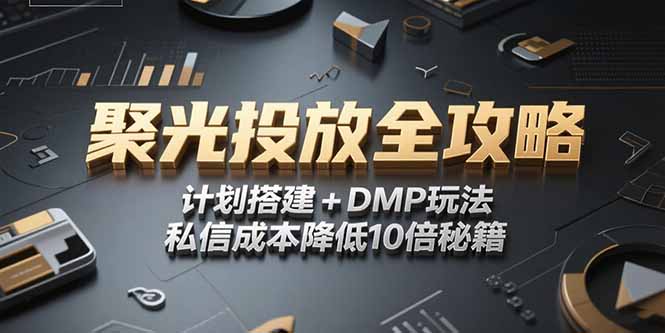 2025小红书聚光投放全攻略，计划搭建+DMP玩法，私信成本降低10倍秘籍-网创资源总站