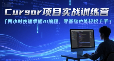 Cursor项目实战训练营，两小时快速掌握AI编程，零基础也能轻松上手-网创资源总站