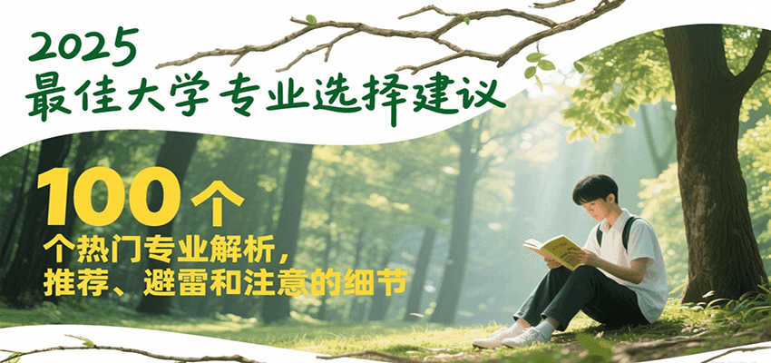 2025最佳大学专业选择建议，100个热门专业解析，推荐、避雷和注意的细节-网创资源总站