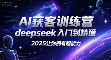 AI获客训练营，deepseek入门到精通，2025让你拥有超能力-网创资源总站