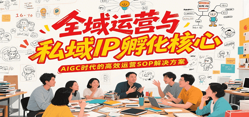 全域运营与私域IP孵化核心，AIGC时代的高效运营SOP解决方案-网创资源总站