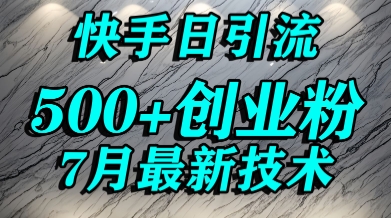 创业粉怎么打？快手精准引流创业粉，宝妈群体日进500+精准流量-网创资源总站