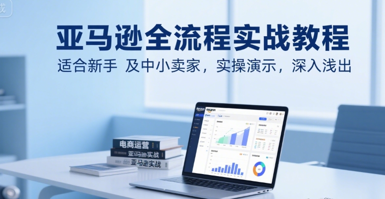 亚马逊全流程实战教程，适合新手及中小卖家，实操演示，深入浅出-网创资源总站