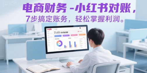 电商财务-小红书对账，7步搞定账务，轻松掌握利润-网创资源总站