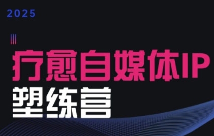 2025治愈自媒体IP训练营，专为疗愈领域从业者打造-网创资源总站