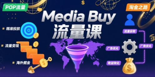 Media Buy之POP流量课，带你开启海外Media Buy淘金之路-网创资源总站