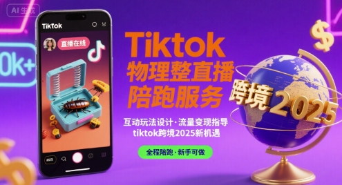 Tiktok物理整蛊直播陪跑服务-tiktok跨境2025-网创资源总站