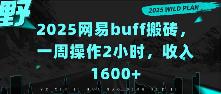 2025网易buff搬砖，一周操作2小时，收入1600+-网创资源总站